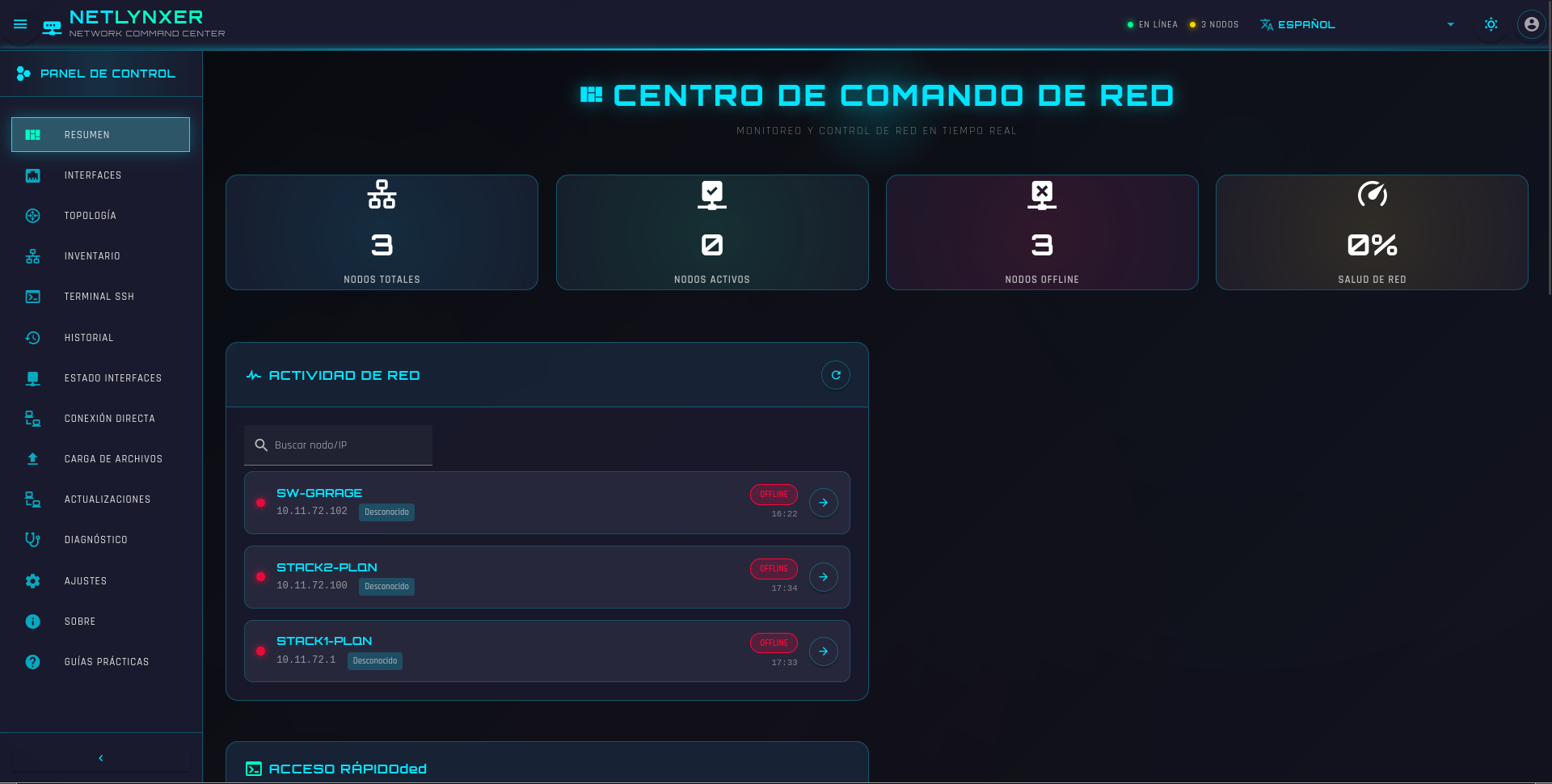 Dashboard Principal